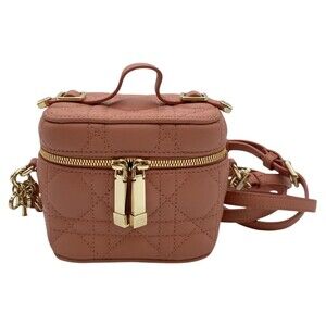 CHRISTIAN DIOR Pink Leather Shoulder Bag